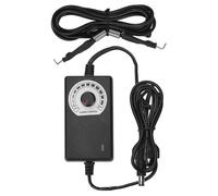 BIUDECO Fuente Alimentación Tatuajes Portátil con Regulador Ajustable Estabilizador de Corriente para Máquina Tatuar Diseño Compacto Negro Compatible con Enchufe Europeo