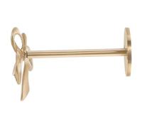 BIUDECO Gancho de Pared para Cortinas de Latón Vintage Soporte Resistente con Diseño de Lazo Dorado Colgador Multifuncional para Cortinas Abrigos Sombreros Salón Dormitorio y Oficina