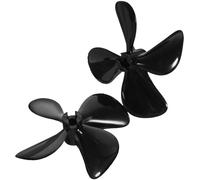 BIUDECO Hélice para Barco RC de Plástico Negro, Fácil de Instalar, Alto Rendimiento de Control, 1 Par para Barco Pequeño de Recreo y Accesorios