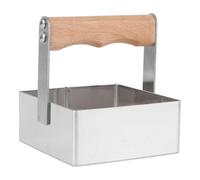 BIUDECO Herramienta para Moldear Miel Mango de Madera y Hoja Cuadrada de Acero Inoxidable para Cortar Panal de Abejas en Apicultura