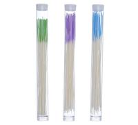BIUDECO Hilo para Limpiar Piercings de Oreja 180 Unidades para Cuidado Posterior 3 Colores Verde Morado Rosa para Limpieza Profunda y Uso Diario Orejas y Nariz
