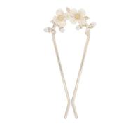 BIUDECO Horquilla China Elegante Cabello en Aleación de Zinc Dorada Diseño Antiguo en Forma Delicadas Flores para Mujeres en Eventos Obsequios