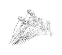 BIUDECO Horquillas en Forma de U Perlas 20 Piezas Accesorios Cabello Elegantes para Bodas y Uso Diario Tocados de Mujer para Fiestas y Celebraciones