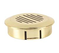 BIUDECO Humidificador Mantiene la Humedad Adecuado Redondo para Fácil de Transportar Material Abs y Esponja y Caja Humidificadora de Cigarros Dorado