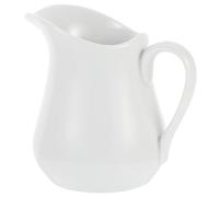 BIUDECO Jarra de Cerámica de 450 Ml con Diseño de Vertedor Delicado para Servir Crema y Leche en Fiestas y Casa, Resistente y Fácil de Usar