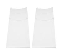 BIUDECO Juego 2 Topes de Pared Ajustables de Acrílico Transparente, Espaciadores Protectores contra Incendios para Sofá, Cama y Muebles, Relleno de Huecos para Pared, Protector