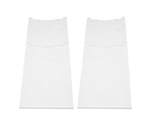 BIUDECO Juego 2 Topes de Pared Ajustables de Acrílico Transparente, Espaciadores Protectores contra Incendios para Sofá, Cama y Muebles, Relleno de Huecos para Pared, Protector