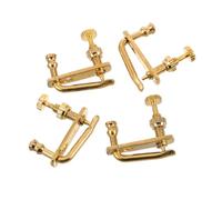 BIUDECO Juego 4 Piezas Afinadores Finos para Violín 1/2 y 1/4, Perillas Metálicas Robustas para Ajuste Preciso y Estabilidad, Accesorios Compatibles para Instrumentos Musicales de Cuerda