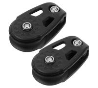 BIUDECO Juego de 2 Poleas de Ancla de Nailon para Kayak, Sistema de Polea de Rodamiento Cojinetes, Hardware de Navegación Resistente para Deportes Acuáticos y Anclaje Seguro
