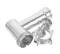 BIUDECO Juego de 3 Piezas Barril de Aleación de Aluminio para Picadora de Carne Eléctrica, Accesorio Repuesto Tornillo y Tuerca, Uso Doméstico para Embutidora y Procesador de Alimentos