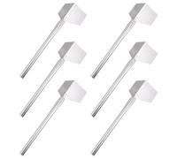 BIUDECO Juego de 6 Llanas Decorativas de Acero Inoxidable para Esquinas Herramienta Ergonómica para Reparar Ángulos de Pared Raspador y Cortador para Yeso Interiores y Exteriores