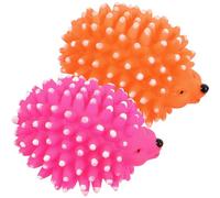 BIUDECO Juguete para Perro Sonido Erizo de Látex Amarillo 2 Piezas