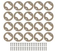 BIUDECO Kit de 20 Piezas de Inserto Abridor de Botellas Redondo de Cobre Antiguo, Accesorios DIY para Abrir Cerveza y Latas, Herramienta para Hogar, Bar y Fiestas, Abrebotellas Práctico