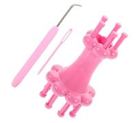 BIUDECO Kit de Telar de Plástico para Tejer a Mano con Aguja y Gancho, Herramienta Fácil de Usar para DIY y Amantes del Tejido con Lana, 1 Set para Suéteres
