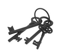 BIUDECO Llaves Antiguas Decorativas de Hierro Fundido 23 CM, Arte Rústico de Pared para Granero y Fiesta de Halloween, Accesorio Clave para Decoración de Hogar y Casa de Campo