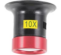 BIUDECO Lupa de Joyero Aumento 10X Lupa de Diadema Metálica Lente de Vidrio Herramienta para Reparación de Relojes y Trabajos de Precisión Joyería