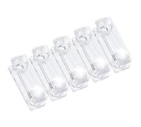 BIUDECO Manija Transparente para Cortinas Enrollables, 5 Piezas de Plástico, Accesorio para Persianas Verticales, Cordón para Estores, Repuesto para Tirador de Ventana, Uso Doméstico