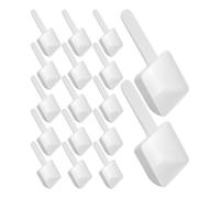 BIUDECO Medidoras Reutilizables de Blanco para Polvos de Lavadora Mango Ergonómico Paquete de 20 Piezas Capacidad 15g para Uso Doméstico