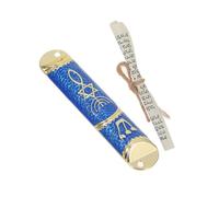 BIUDECO Mezuzá Religiosa Judía de Metal Soporte Placa Decorativa para Puerta Aleación de Zinc Instalación Lateral Regalo para Católicos y Judíos