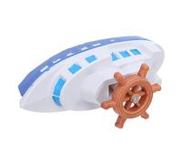 BIUDECO Modelo de Barco de Vela de Resina Azul Marino Pequeño Decoración Náutica Mediterránea para Mesa y Sala Adorno Costero para Hogar y Oficina Accesorio Temático de Playa