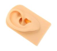 BIUDECO Modelo de Oreja Artificial Realista de Silicona para Práctica de Perforación Modelo Humano para Entrenamiento Médico y Estudio Anatómico Oreja Derecha Color Piel