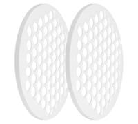 BIUDECO Molde de Plástico Blanco 2 Piezas para Ravioles y Empanadillas, 61 Cavidades, Pp Reutilizable, para Cocinar en Casa Reuniones