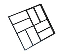 BIUDECO Molde para Baldosas de Cemento de Plástico 8 Rejillas para Pavimentación Manual en Jardín y Decoración de Piedras para Césped
