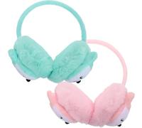 BIUDECO Orejeras Infantiles para Niñas y 2 Piezas, Calentadores de Orejas de Poliéster Cómodos y Resistentes para Actividades al Aire Libre en Invierno