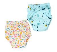 BIUDECO Pañales Para Ñiño Lavables 2 Piezas Pantalones De Entrenamiento Transpirables De 6 Capas Algodón Para Bebés 24-36 Kg Uso Diario l Conjunto Inicial