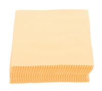BIUDECO Paños de Microfibra para Limpieza de Gafas y Pantallas, 100 Unidades 14x14 Cm, Color Amarillo, Paño Antivaho para Lentes, Cámaras y Dispositivos Electrónicos, sin Marcas ni