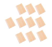 BIUDECO Papel Antigrasa para Hornear 50 Hojas Tamaño Estándar, Resistente al Aceite, Diseño Cuadriculado Naranja para Cocina, Repostería, Pizzas y Alimentos Fritos, Seguro Contacto