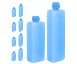 BIUDECO Paquetes de Hielo para Enfriadores de Aire Acondicionados Portátiles, 10 Unidades (5 Mini 5 Pequeños), Cajas de Hielo Reutilizables Carcasa Dura para Refrigeración y