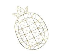 BIUDECO para Almacenamiento y Exhibición de Hierro Dorado Forma de Piña Diseño Hueco y Resistente Organizador Adecuado para Cocina y Bar