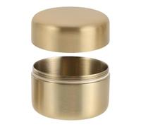 BIUDECO Pastillero Grande de Acero Inoxidable Caja Organizadora de Medicamentos Portátil Sello Hermético Contenedor Metálico Redondo para Viaje y Bolsillo Organizador de Pastillas