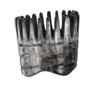 BIUDECO Peine De Cuerno Natural Para Masaje y Lavado Del Cabello, 1 Unidad, Tamaño Pequeño (6-9 Cm), Puntos De Acupuntura Para Cuidado Del Cuero Cabelludo, Uso Diario En Casa