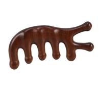 BIUDECO Peine De Mano Masajeador De Sándalo Para Cuero Cabelludo Pequeño Relajante Unisex Hogar y Viaje Herramienta Gua Sha De Acupresión