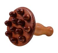 BIUDECO Peine de Masaje de Madera de Sándalo 12 Dientes Multifuncionales, Masajeador Corporal Manual para Abdomen y Cuero Cabelludo, Herramienta Portátil para Relajación y Bienestar