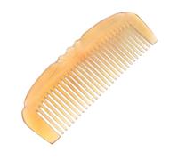 BIUDECO Peine Natural de Cuerno de Oveja Tallado Mano para Masaje Capilar Duradero y Suave para Hombres y Mujeres Cuidado del Cabelludo y Peinado Elegante