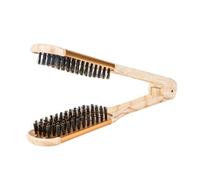 BIUDECO Peine para Alisar el Cabello de Doble Cara para Mujer Peine Forma V Dorado Herramienta para Forma y Alisar Cabello Adecuado Grueso