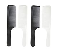 BIUDECO Peines Antiestáticos 4 Piezas Para Herramienta Blanca Corte Herramientas De Peluquería Cortadora Profesional Fina Corte De Pelo Peine Masculino Parte Superior Gruesa Suministros