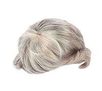 BIUDECO Peluca de Mujer Peluca Sintética Corta 1 Unidad Liso Flequillo Teñida Rubio y Raíz Negra para Uso Diario y Fiestas