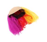 BIUDECO Pelucas Cortas Coloridas para Disfraces Peluca de Payaso Calva Accesorios de Fiesta Reutilizables para Fiestas de Halloween y Espectáculos el Escenario