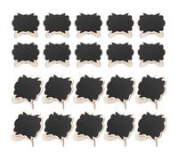 BIUDECO Pizarra de Madera Rectangular Reutilizable para Uso Doméstico con Soporte Mini Caballete, Fácil Instalación y Diseño un Solo Frente, Paquete de 30 Unidades para Habitaciones