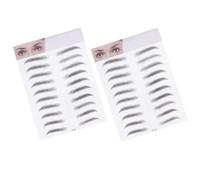 BIUDECO Plantillas para cejas 2 unidades color negro, pegatina para transferencia de cejas para hombres y principiantes, diseñada para cejas claras o escasas, uso en maquillaje y modelado
