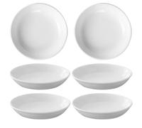 BIUDECO Plato Pequeño Redondo de Cerámica 4 Pulgadas, Soporte para Cera Fundida y Aceites Esenciales, 6 Piezas de Repuesto para Quemador de Cera, Accesorio para Calentador de Velas