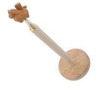 BIUDECO Portarrollos de Papel de Madera Maciza Base Antideslizante, Organizador de Toallas de Papel para Cocina y Baño, Dispensador Independiente para Encimera, Decoración Feng Shui Año