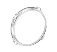 BIUDECO Protector De Aro De Tambor Plateado Para Batería Accesorios Duraderos Para Instrumentos De Percusión Instalación Sencilla y Diseño Preciso Para Mejora Del Sonido