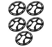 BIUDECO Protector de Cadena de Bicicleta de Montaña Plástico 5 Piezas 42 Dientes 4 Orificios Negro Cubierta para Plato Manivela Bloqueo de Barro para Ciclismo Todoterreno