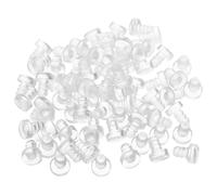 BIUDECO Protectores Anticolisión Transparentes para Muebles Topes Suaves Empotrados de 5Mm 100 Unidades para Mesas de Vidrio y Puertas de Armarios Almohadillas Amortiguadoras para