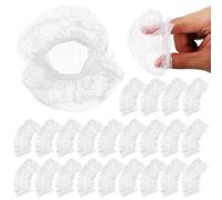 BIUDECO Protectores Auditivos Desechables Ducha 200 Piezas, Cubiertas para Oídos de Plástico Pe, Doble Refuerzo Elástico, Gruesos y Elásticos para Uso en Casa o Salón